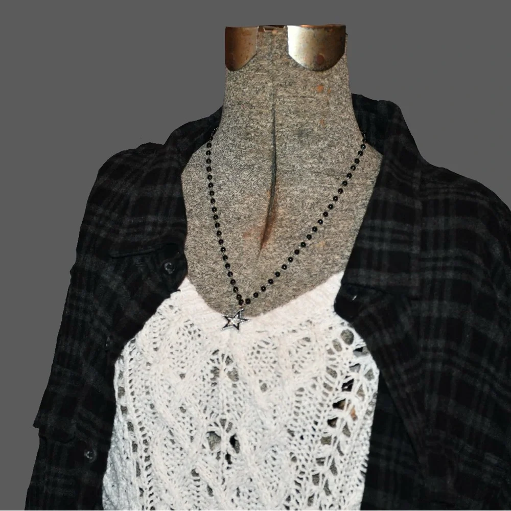 George Black Plaid Casual Button Down Shirt - Picture 2 of 4